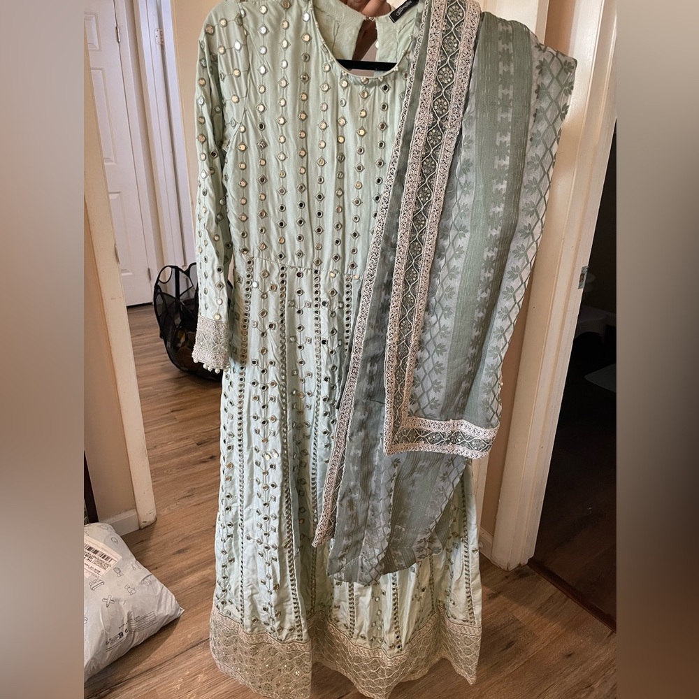 CrossStitch Embellished Dress - 2pc